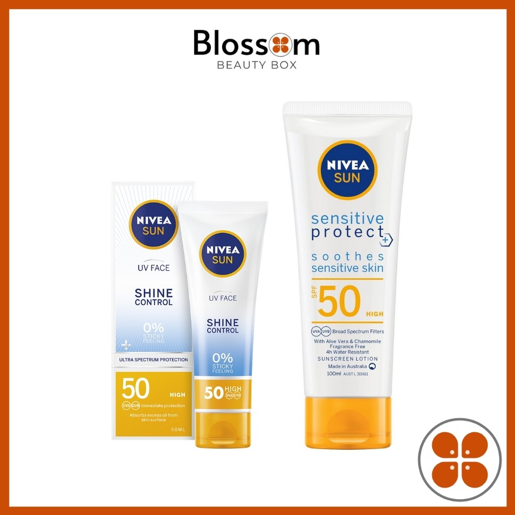 [Mã COS1904 giảm 8% đơn 300K] Kem chống nắng hóa học Nivea shine control spf 50 0% sticky