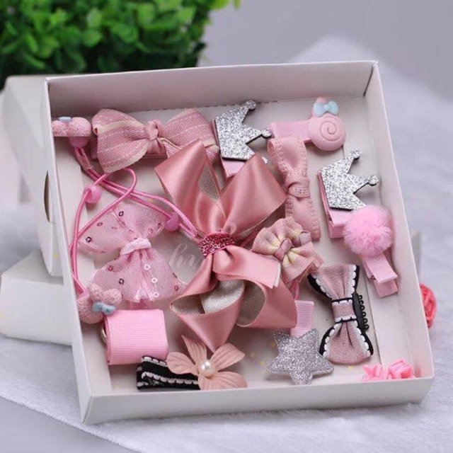 Set kẹp tóc bé gái