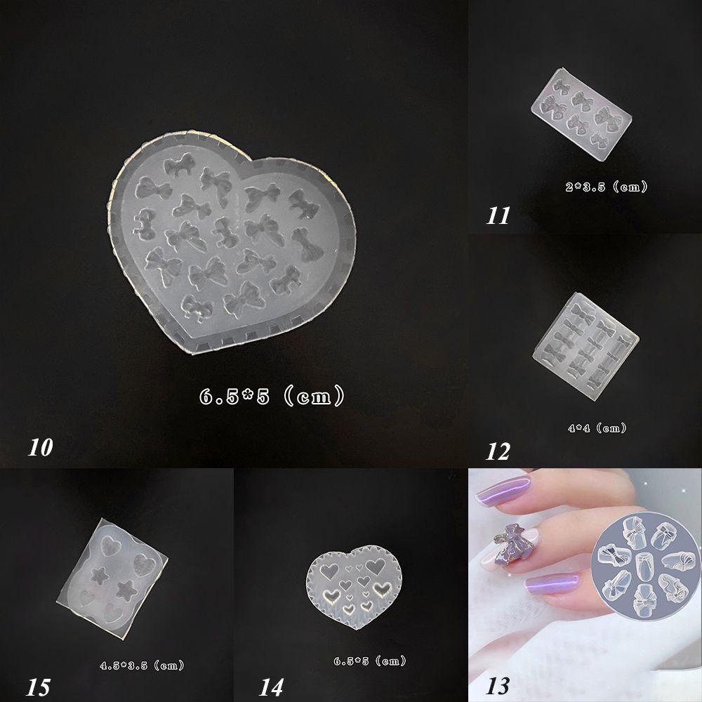 Khuôn In Trang Trí Móng Tay Hình Nơ 3D