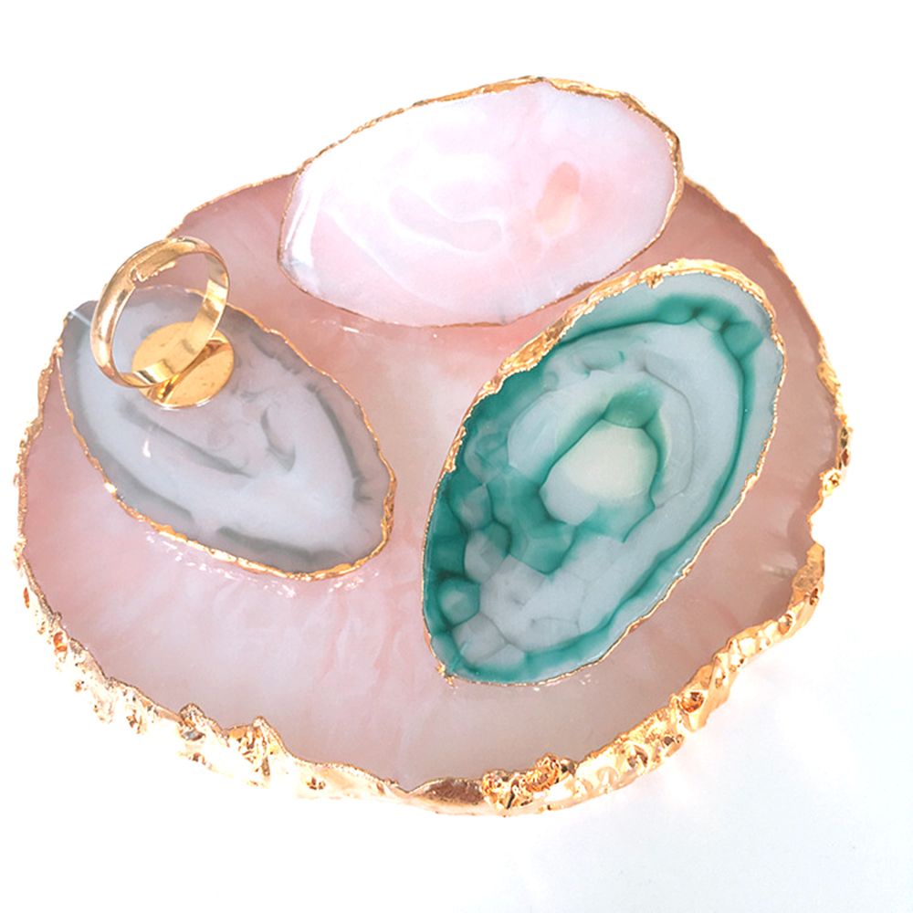 [Hàng mới về] Bảng pha màu sơn móng/ đựng keo nối mi dạng nhẫn đeo ngón tay nhiều màu tùy chọn