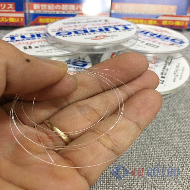 Dây thẻo câu đài fluorocarbon Turbo 50 mét