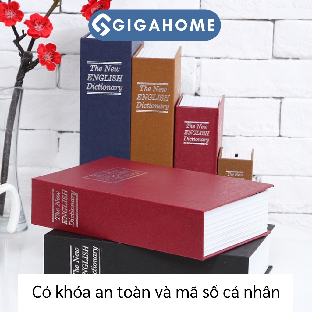 Két Sắt Hình Bảo MậtGIGAHOME Hình Quyển Sách Cho Bé, Loại Nhỏ 10005