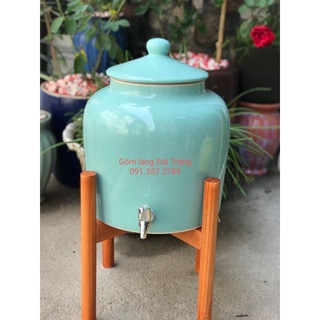 Bình đựng nước 10 lít gốm sứ Bát Tràng