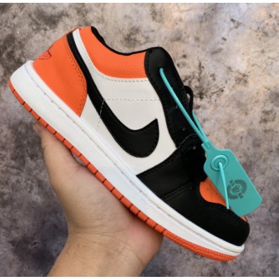 Giày Jordan Cam Thấp Cổ , Giày Sneaker Jodan  1 Thấp Cổ Màu Cam...