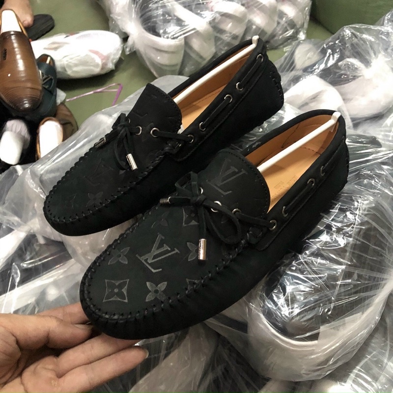 Giày slipon LV -Giày lười nam cao cấp | BigBuy360 - bigbuy360.vn