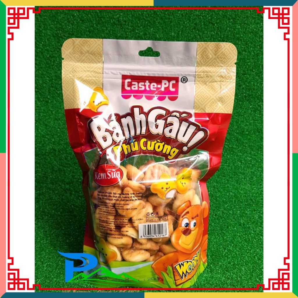 SIÊU khuyến mãi Bánh gấu nhân kem Phú Cường - Gói 200g