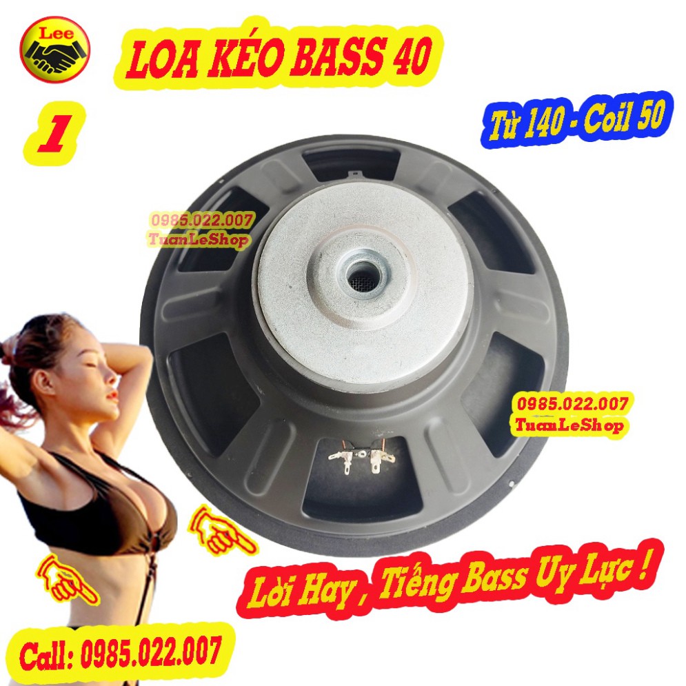 LOA BASS 40 TƯ 140MM COIL 50 CHO LOA KÉO HOẶC AMPLI NHỎ - LOA BASS 4 OHM - GIÁ 1 LOA