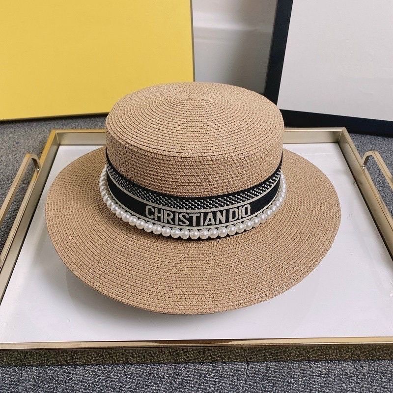 Mũ Cói đi biển đi vành nhỏ cao cấp đính hạt sang chảnh