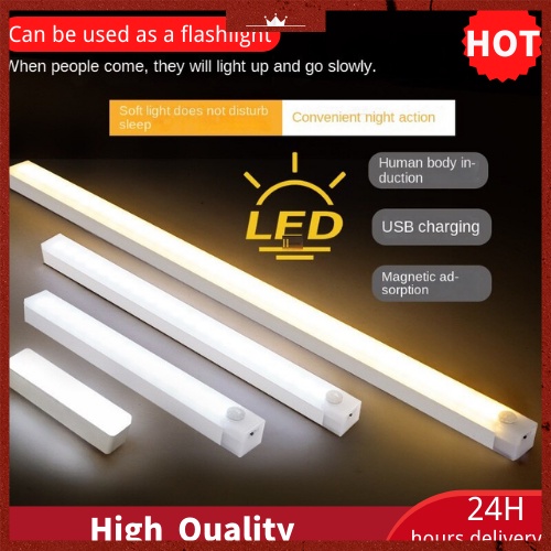 Đèn Led Cảm Biến Chuyển Động Ánh Sáng Ban Đêm Sạc Usb Đa Ứng Dụng Cho Nhà Ở