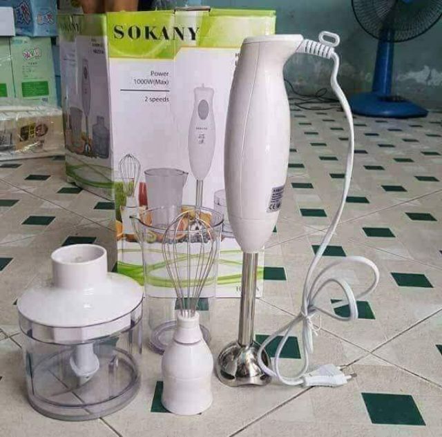 Máy Xay Đa Năng Cầm Tay SOKANY  Xay Cua ,Thịt Cá,Sinh Tố HB230A