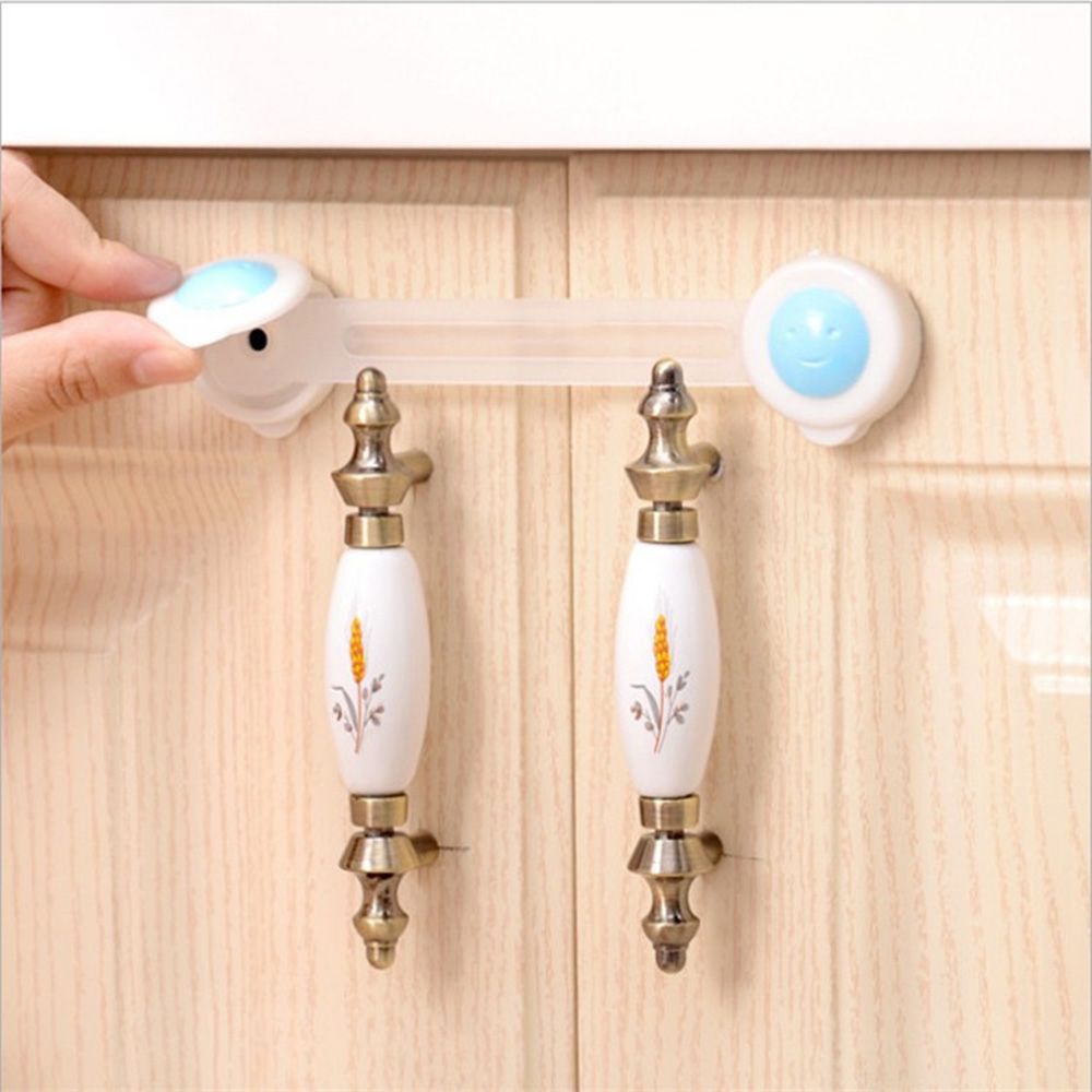 Khóa Cửa Tủ/Ngăn Kéo/Tủ Lạnh Bảo Vệ An Toàn Cho Bé Nhiều Màu Tùy Chọn