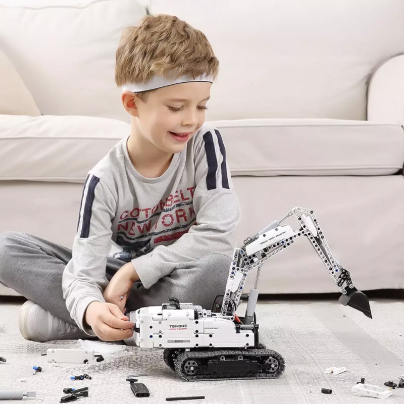 Đồ Chơi Mô Hình Xe Cần Cẩu Xiaomi ONEBOT Có Thể Xoay 360 Độ DIY