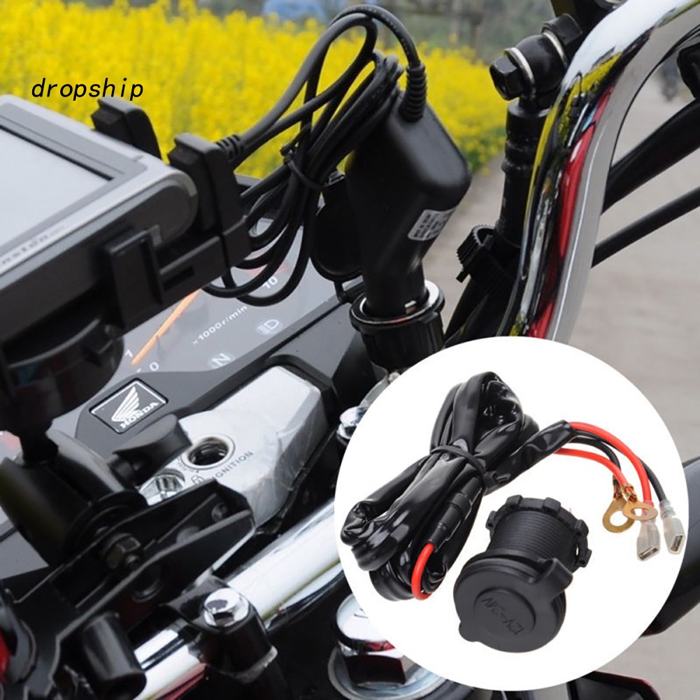 Tẩu sạc B' Dp chống nước 12V-24V chuyên dụng cho xe hơi/xe máy