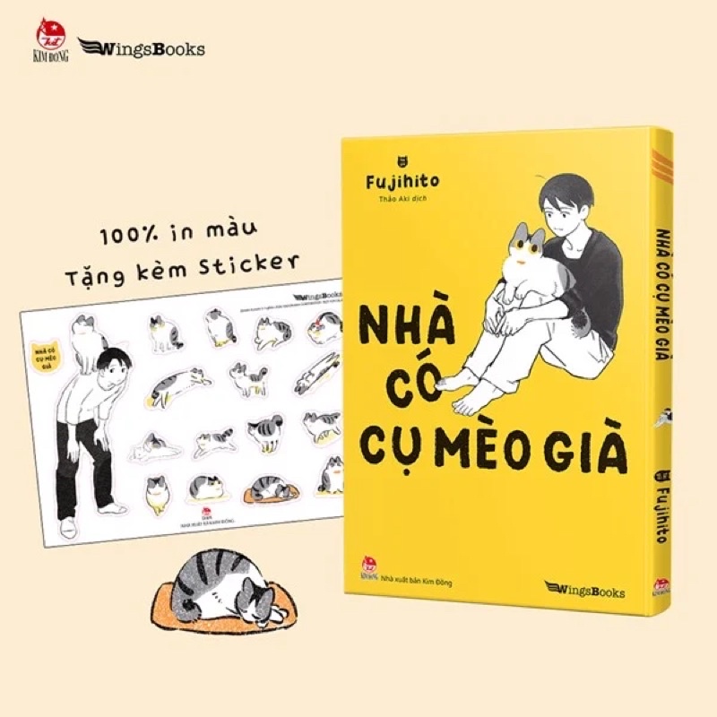 Sách-Nhà có cụ mèo già (Tặng kèm Sticker)