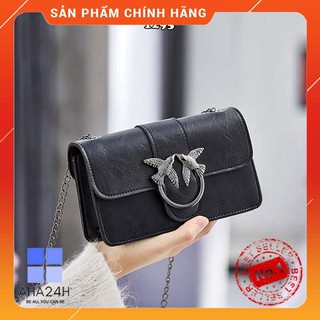( Hàng Đẹp Nhất )  Túi đeo chéo hàn quốc túi hộp đính uyên ương dây xích sang trọng AH1295 ( hottttttttttt Sale )
