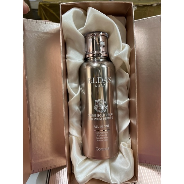 Tinh chất 4 in 1 Eldas Aura shine gold pearl premium peptide