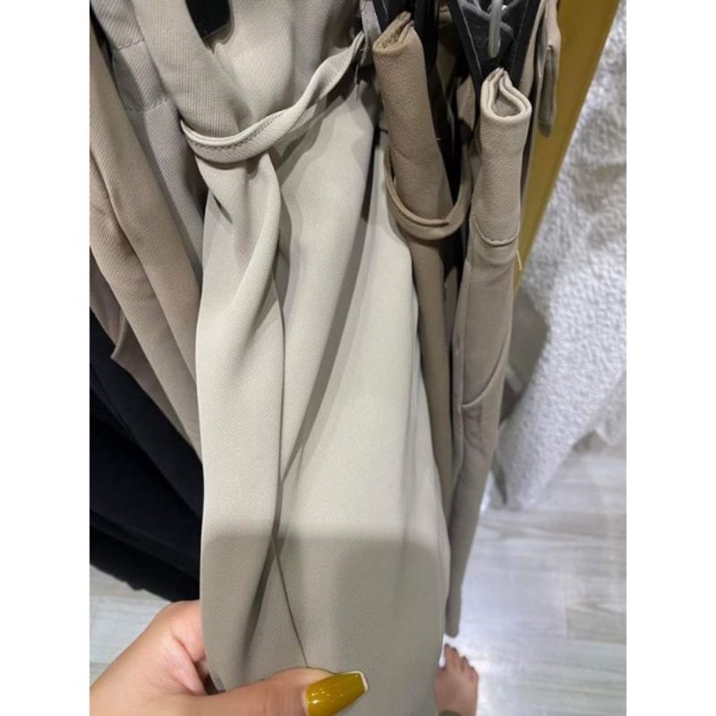 Quần Tây Âu Dáng Suông công sở nữ đẹp kiểu Hàn Quốc form rộng thắt nơ A.A