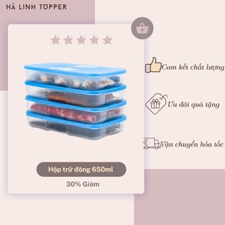 [Hàng sẵn] Hộp Trữ Đông Freezermate 650ml Dẹt Tupperware, Hộp Thấp Trữ Đông Nhựa Nguyên Sinh An Toàn