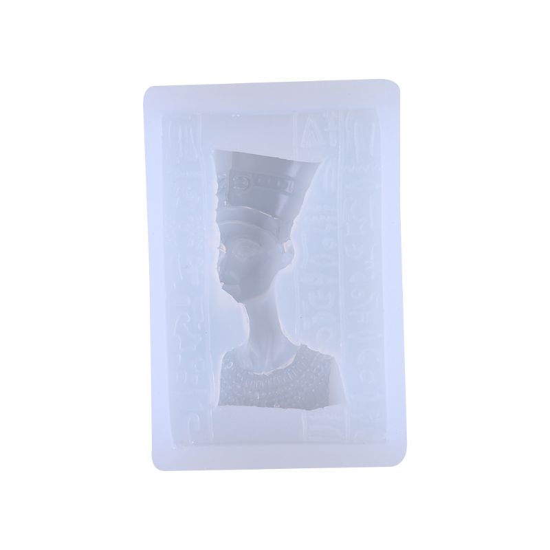 Khuôn Làm Móc Khóa Bằng Nhựa Epoxy Hình Chân Dung Pharaoh Sáng Tạo