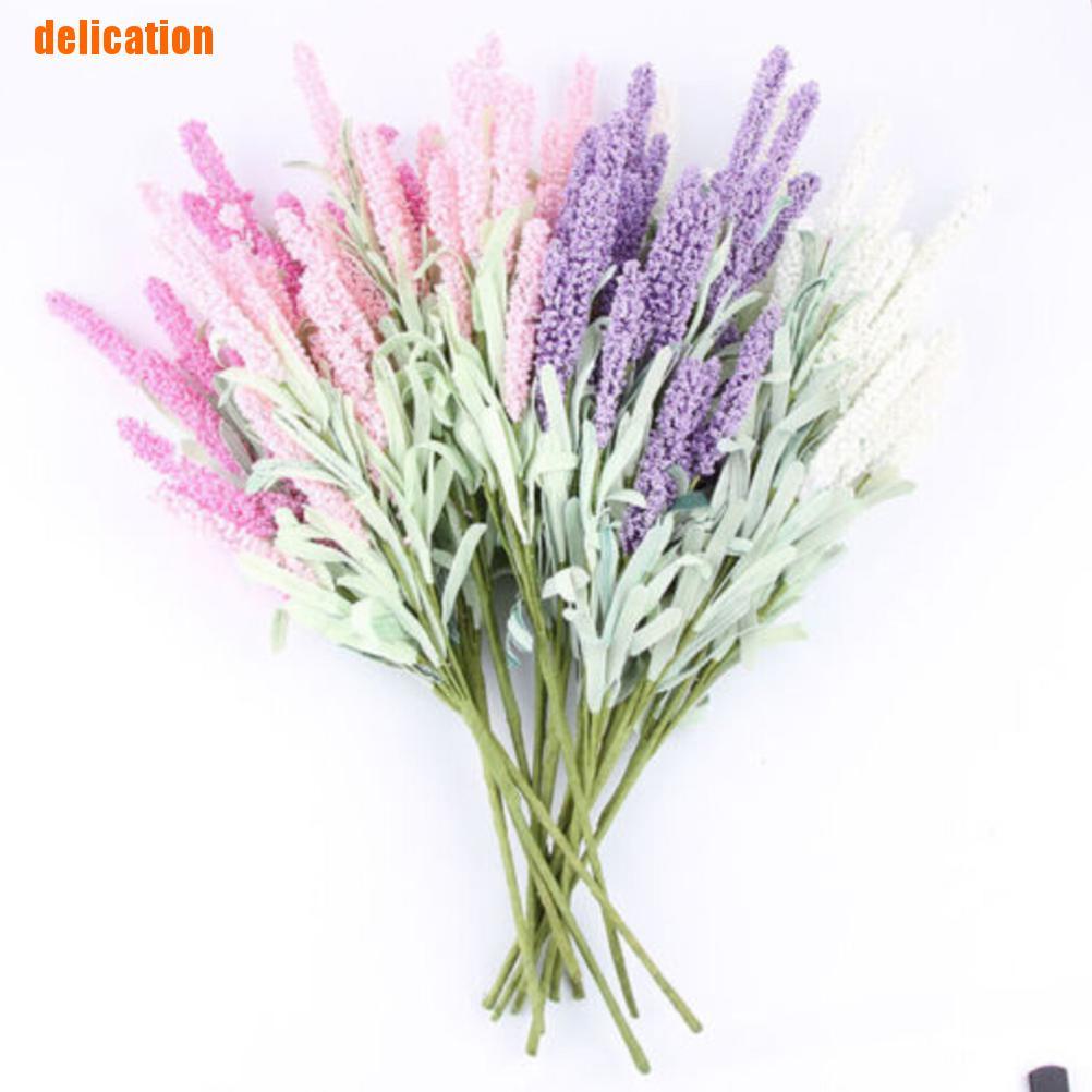 Bó hoa oải hương nhân tạo 12 bông trang trí tiệc cưới độc đáo