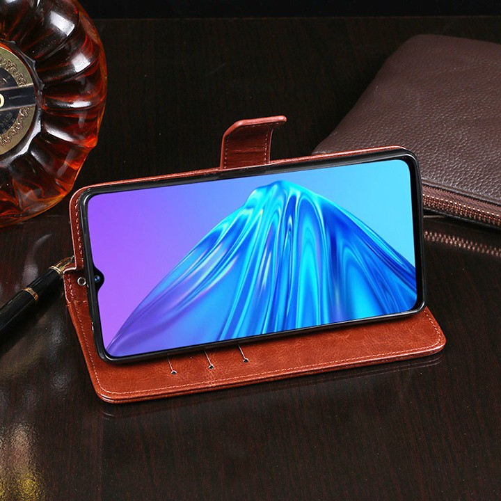 Bao da dạng ví hai mặt cho realme 5, 5 pro, 5i, realme Q, realme 6, realme 6 pro