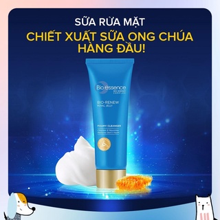 [FREESHIP HOẢ TỐC] Sữa rửa mặt dưỡng da (da dầu & hỗn hợp)Bio-Essence Bio Renew Foamy Cleanser từ tc sữa ong chúa 100g