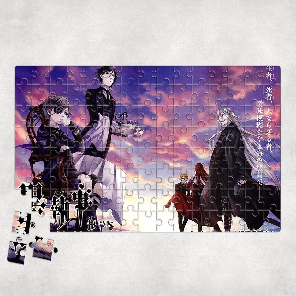 Tranh ghép hình BLACK BUTLER - Mẫu 2 - Nhận in theo yêu cầu