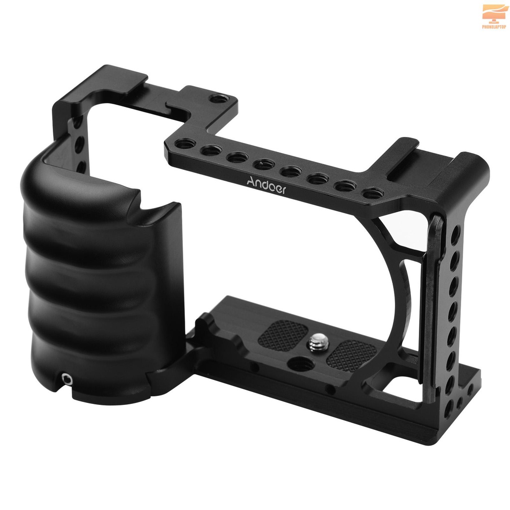 Khung Gắn Máy Ảnh 1 / 4 3 / 8 Lỗ Kèm Chìa Vặn Cho Sony A6000 A6100 A6300 A6400 A6500 A6600 Dslr
