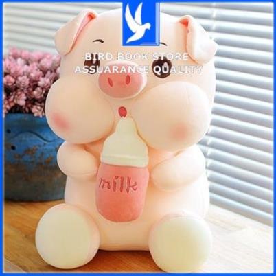 Gấu Bông Cho Bé ôm Ngủ Heo Ôm Bình Sữa, Heo Milk Siêu Dễ Thương Cute Đủ Size To Nhỏ Lớn Bird book