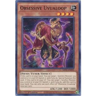 Thẻ bài Yugioh - TCG - Obsessive Uvualoop / MP21-EN010'