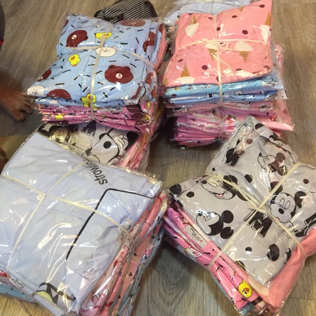 Bộ ngủ Pijama , bộ kimono chất kate Thái siu xinh , đủ mẫu như bảng màu . Giá lẻ 85k . Ôm lô sll . Sỉ trên 10 bộ giá 7x.