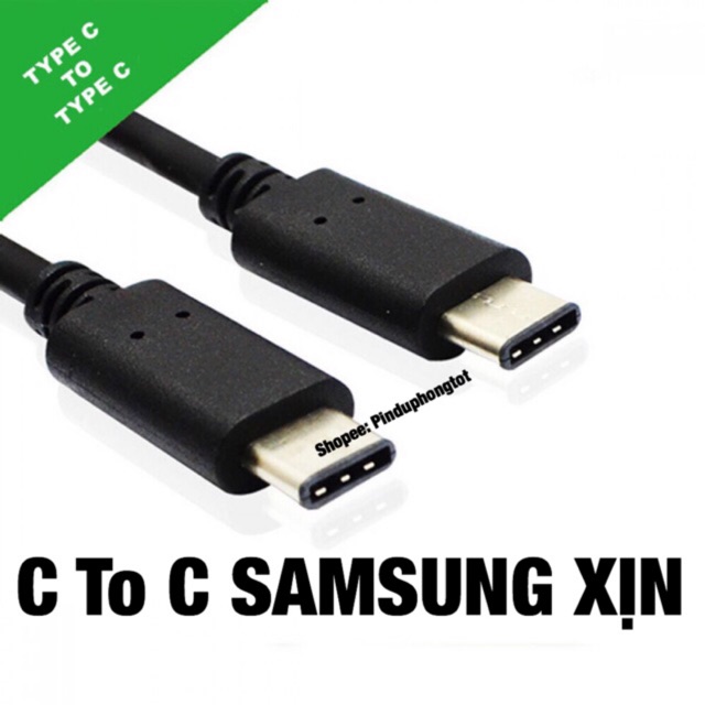 Cáp Sạc Type C to Type C Zin Samsung S10 5G A70 Xịn