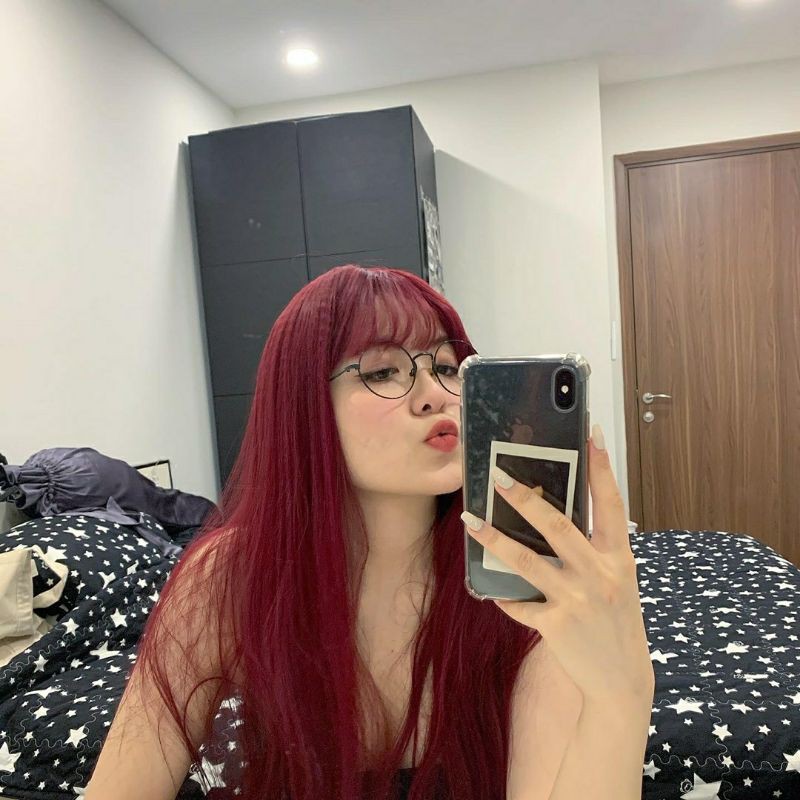 Tóc giả cúp thẳng❤️free ship 50k❤️ tóc cao cấp- tặng lưới chùm tóc