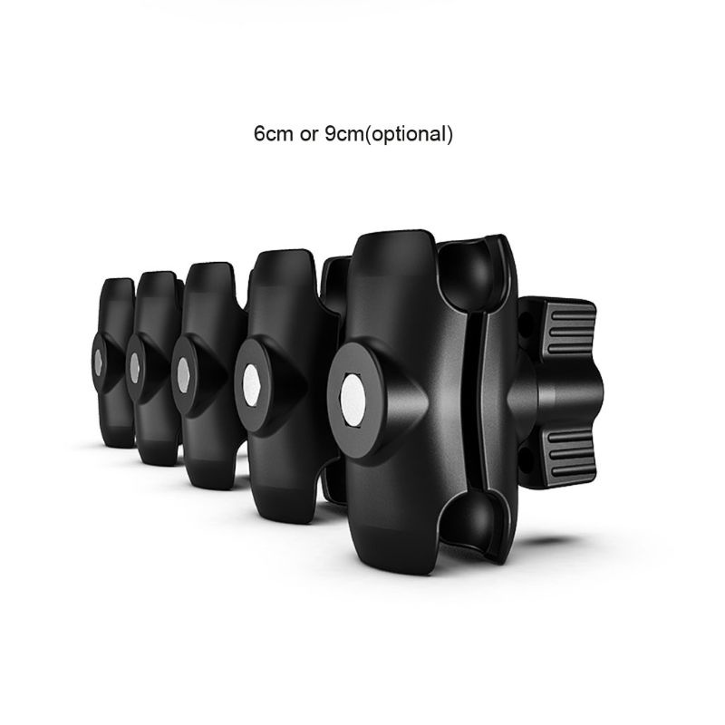 Tay Cầm Ngắn 6cm Hoặc 9cm Hai Ổ Cắm Dài Cho Đế Máy Ảnh Thể Thao 1 Inch