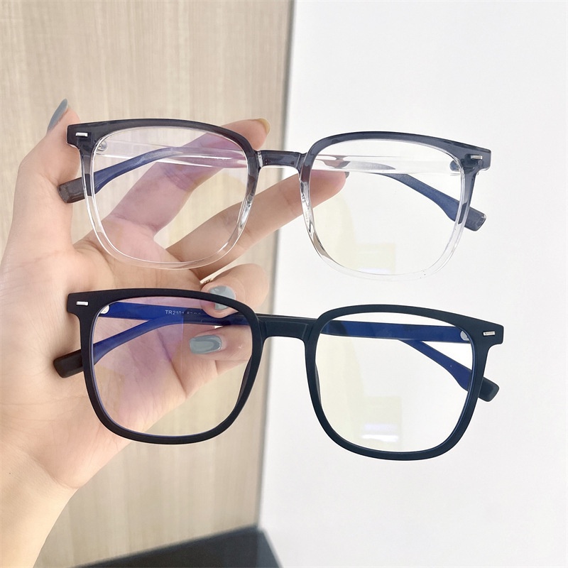 Mắt kính gọng vuông chống bức xạ phong cách Hàn Quốc thời trang cho nữ