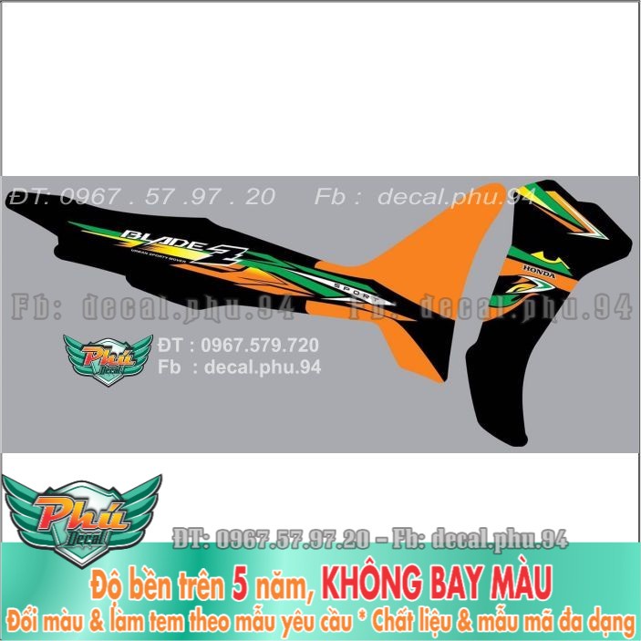 Tem rời Blade Cam đen mẫu mới (X) -1