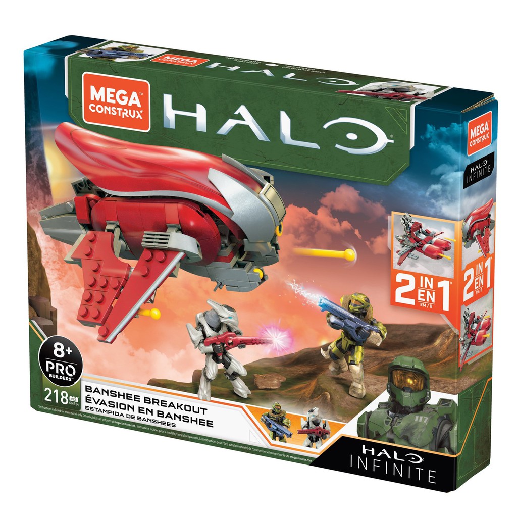 Mega Construx Halo Infinite Vehicle - Banshee Breakout - Bộ xếp hình Mega Construx