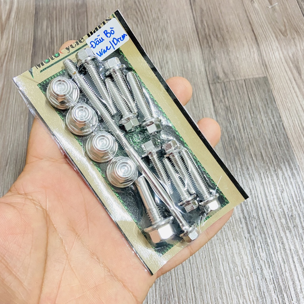 TRỌN BỘ ỐC ĐẦU LÒNG FULL INOX CHO FUTURE LED MẪU THÁI CỰC ĐẸP