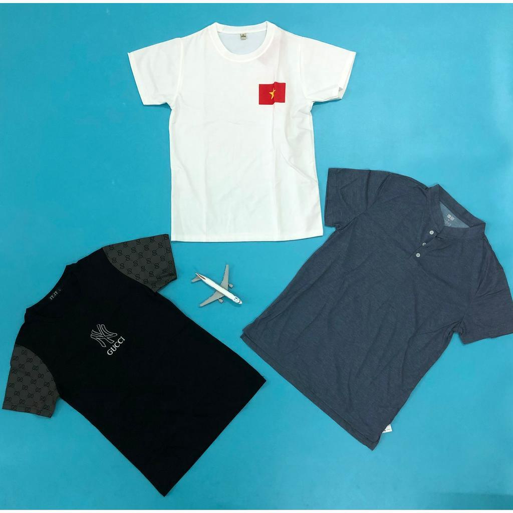 COMBO 3 ÁO THUN CỔ TRÒN, Size M  Của Nam Đồ Tập Thể Thao, Yoga, Gym