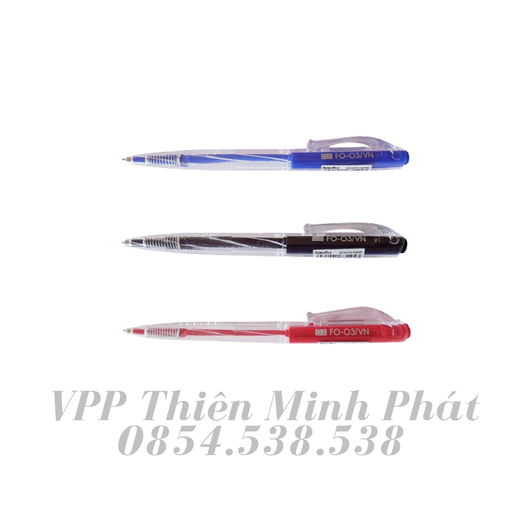 Bút bi Thiên Long FO-03 xanh, đỏ, đen