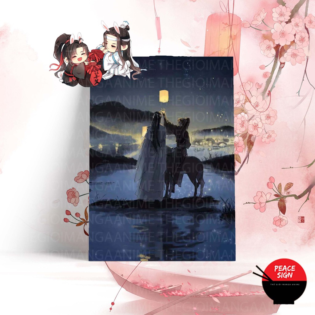 Tấm Postcard giấy 260gsm cao cấp MA ĐẠO TỔ SƯ anime chibi ảnh đẹp nhiều mẫu