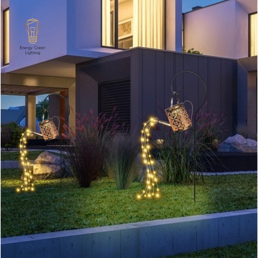 Bình Nước Tưới Cây Nghệ Thuật Energy Green Lighting MT-157 Gắn Dây Đèn LED - Sử Dụng Năng Lượng Mặt Trời