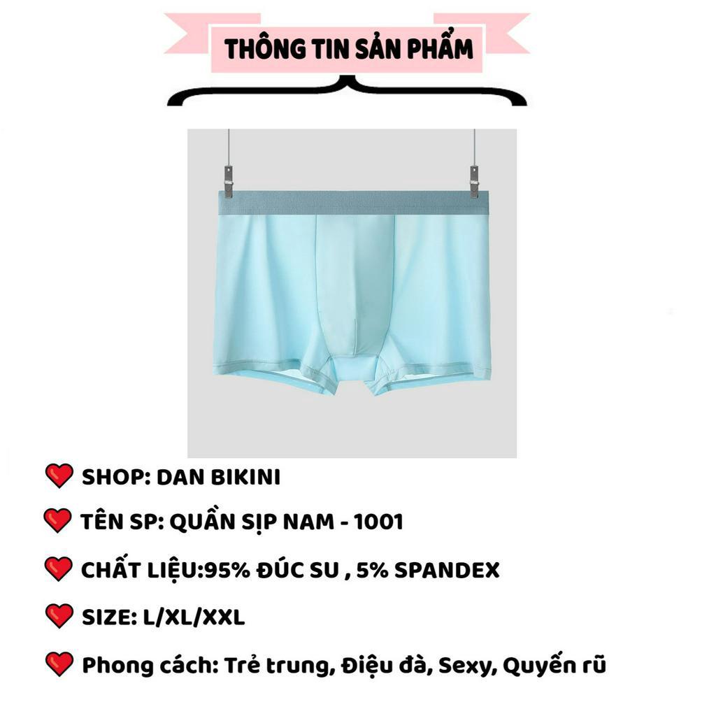 Quần Sịp Đùi Nam - Quần Sịp Nam Đúc Su siêu co giãn thoáng khí mỏng mát cao cấp mã 1001-B502