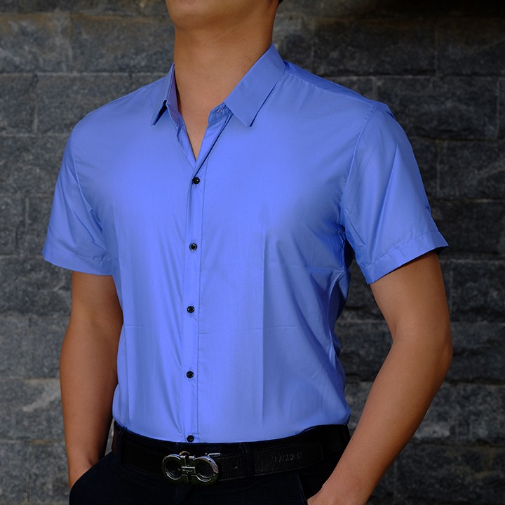 Áo sơ mi MR. Simple xanh dương đậm