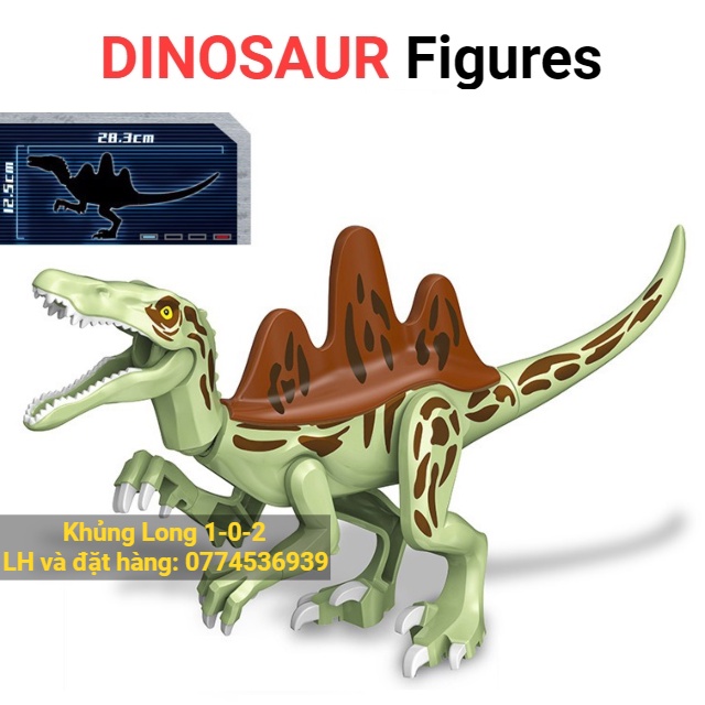 Đồ ChơiKhủng Long Baryonyx Lai Phiên Bản 2022 Màu Xanh Lá Jurassic World hãng Lele