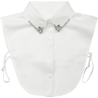 Cổ áo sơ mi rời trang trí đá