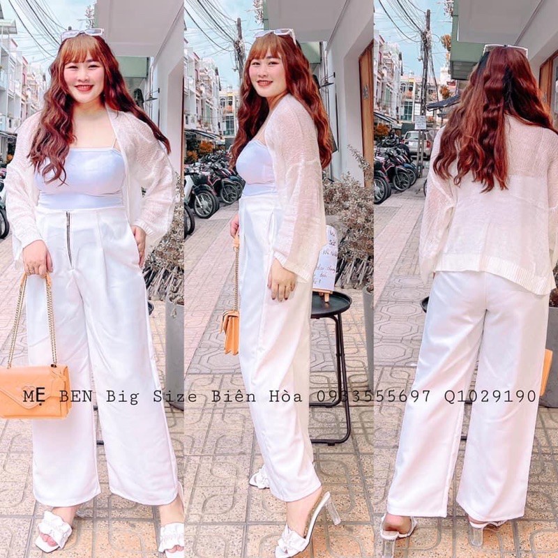 [Shop bigsize nữ 50kg-90kg HCM] Quần tây ống rộng công sở - Shop Táo Đỏ bigsize