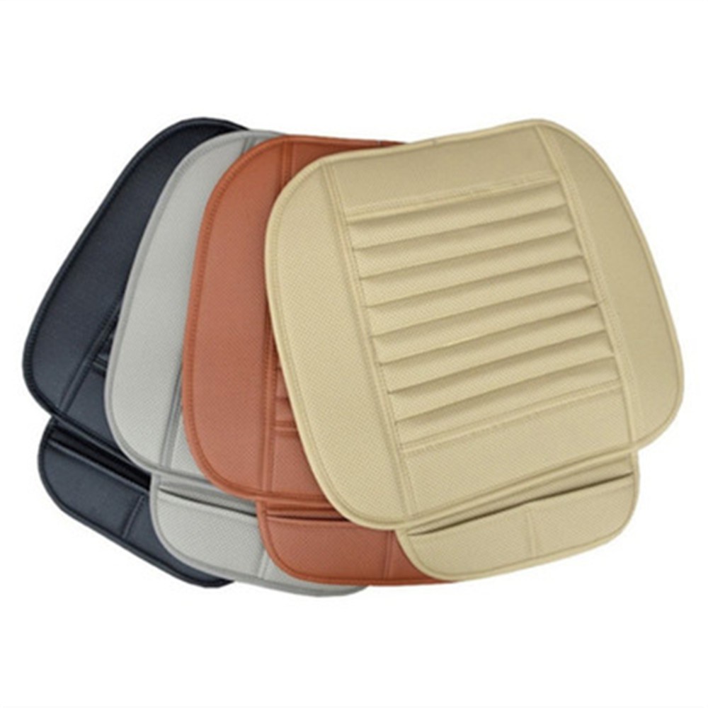 Đệm Lót Ghế Ngồi Xe Hơi Bằng Da Pu Chống Trượt Thoáng Khí Nhiều Màu