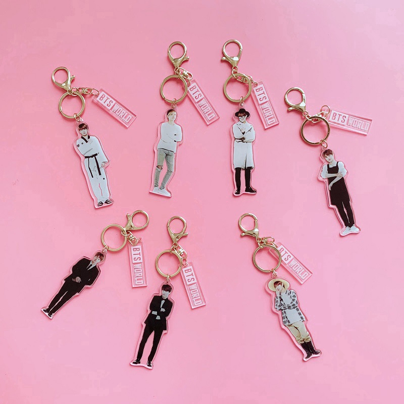 Móc khóa acrylic hình nhân vật BTS