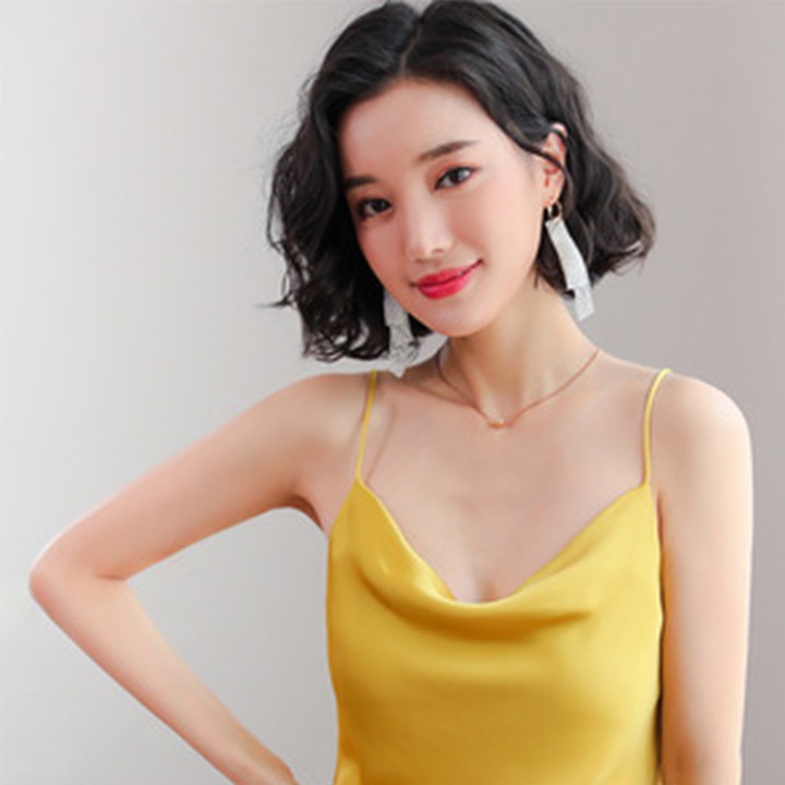 Áo Nữ 2 Dây Trơn Cổ Đổ Siêu Thoáng Mát - Áo Nữ 2 Dây Cổ Đổ Chất Liệu Trơn 4 Màu Lựa Chọn